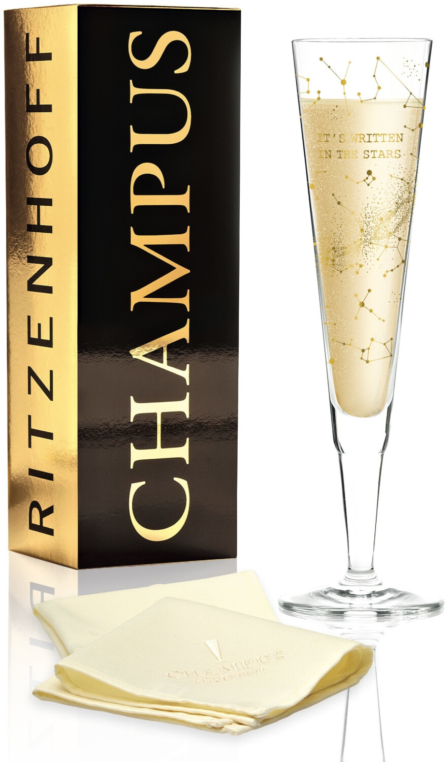 Ritzenhoff Champagne glass with napkin Champus  2019 Selli Coradaz