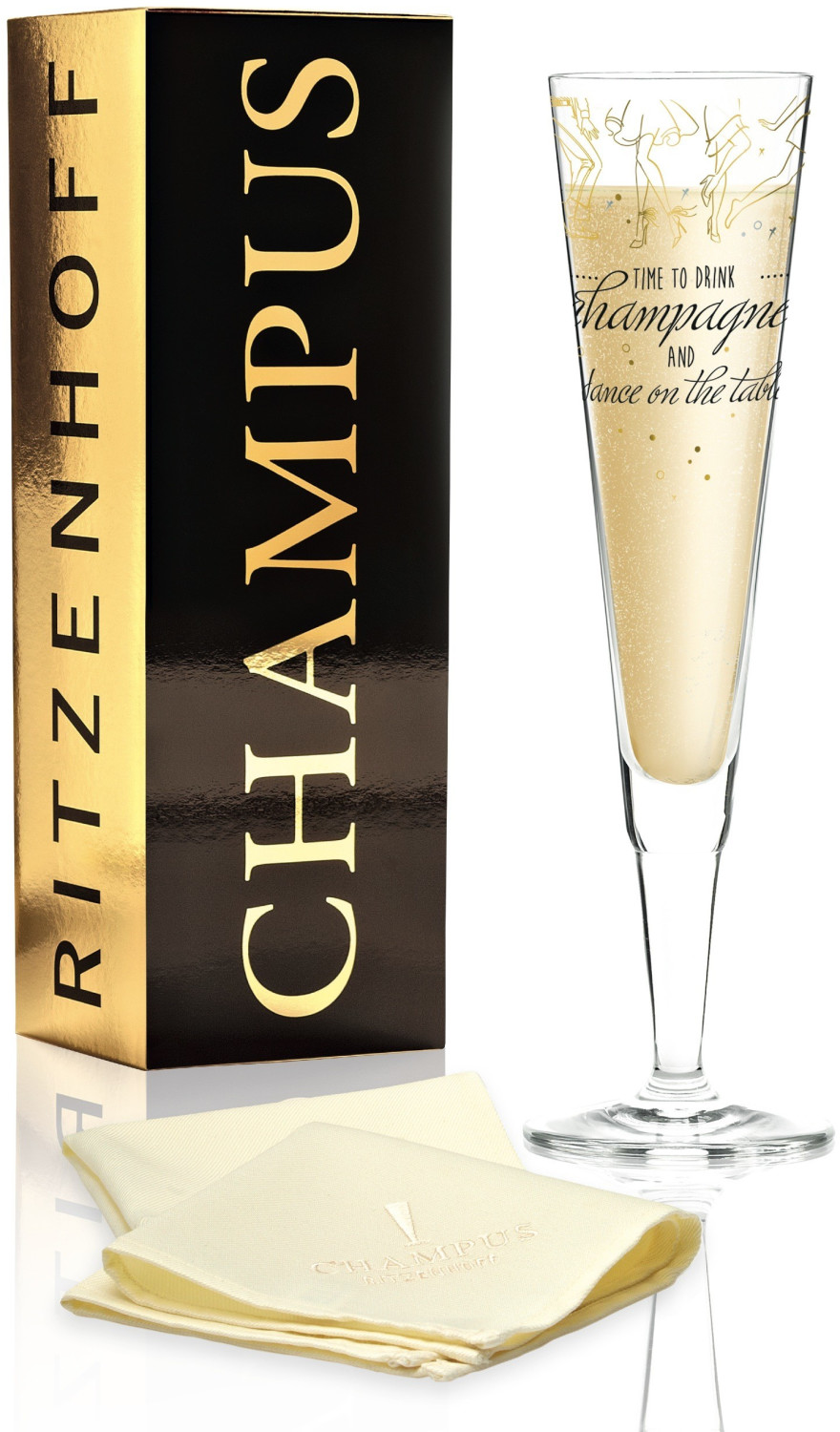 Ritzenhoff Champagne glass with napkin Champus 2019 Natalia Yablunovsk (1070270)