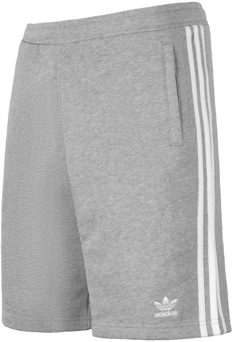 Adidas originals 3-stripe jersey shorts in grey dh5803 cheap