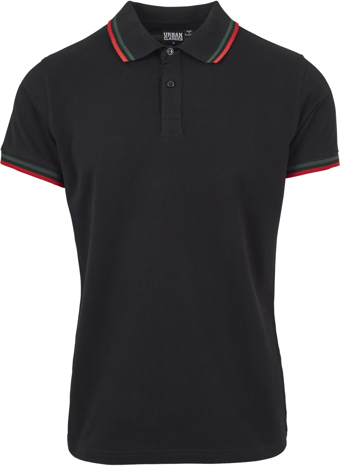 Urban Classics Double Stripe Poloshirt (TB2063) black/green