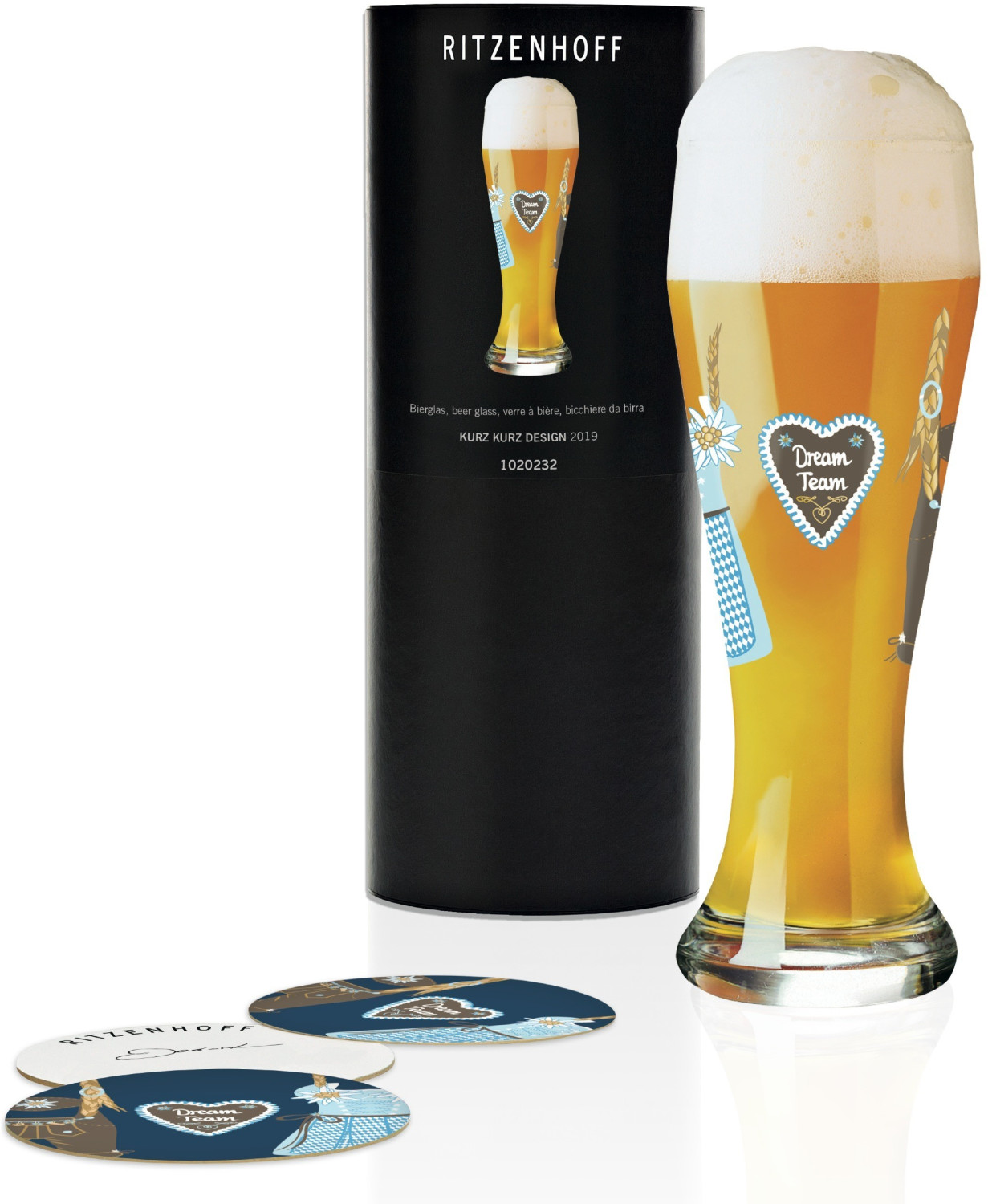 Ritzenhoff Wheat beer glass 0.5 l spring 2019  Kurz Design