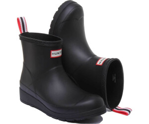 Hunter black boots short clearance