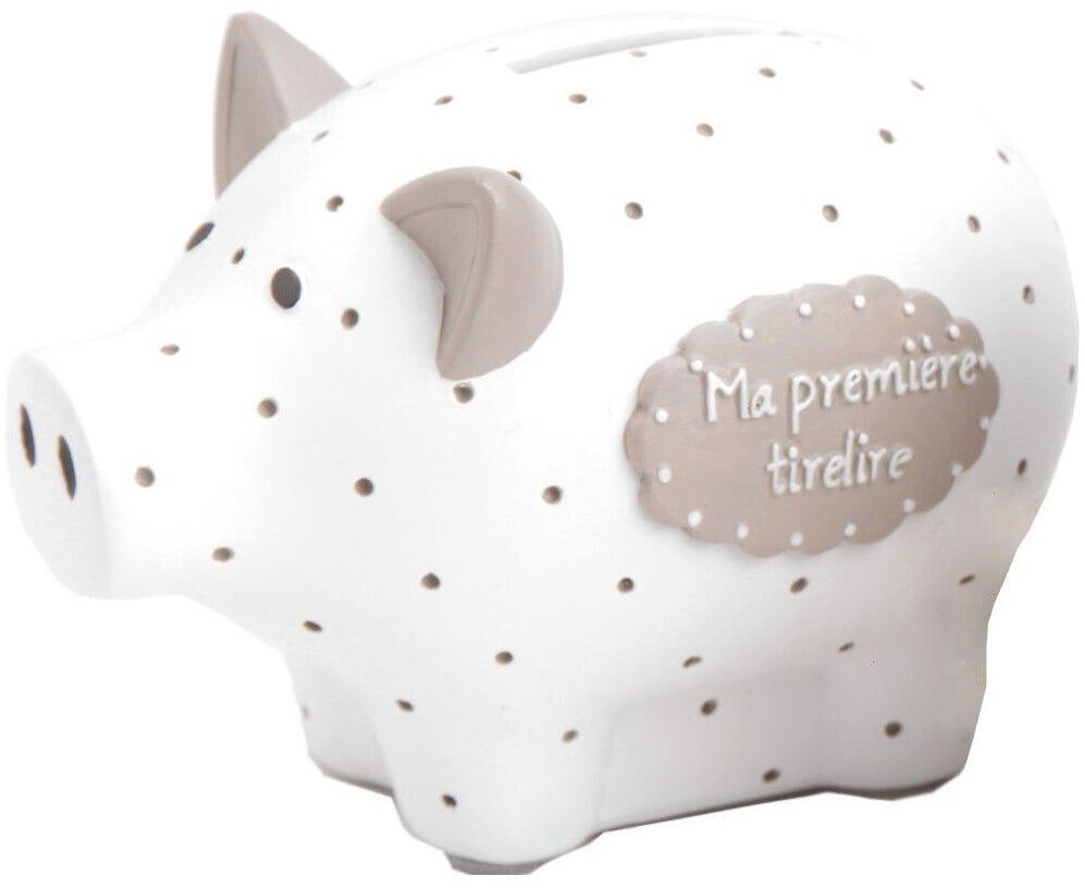 Amadeus Ma première tirelire cochon blanc