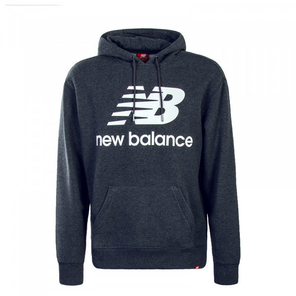 New Balance Essentials Stacked Pullover Hoodie dark grey (MT83585)