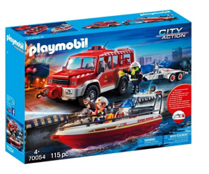 playmobil bateau pompier