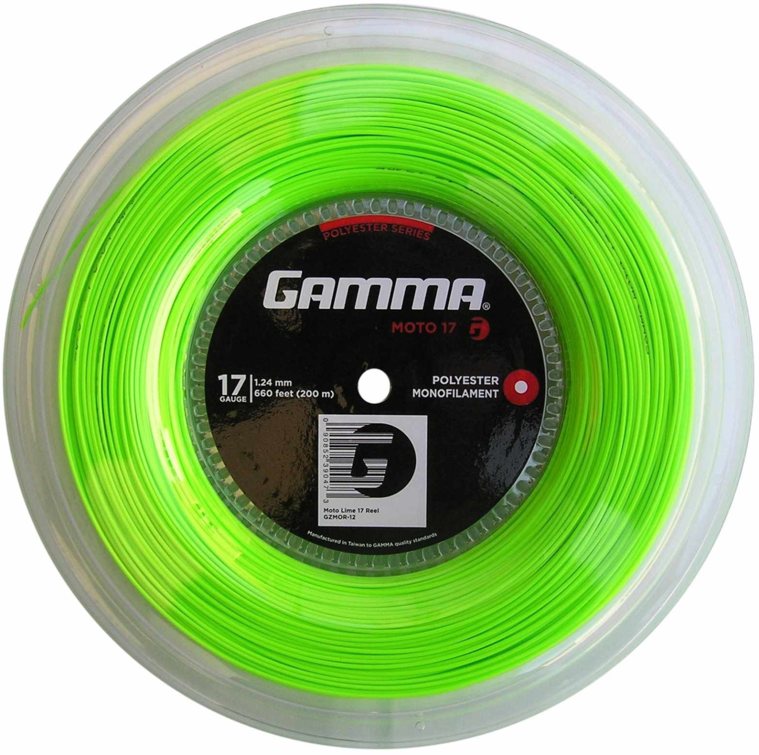 Gamma Europe Moto Tennis String 200m lime 17 (1.24 mm)