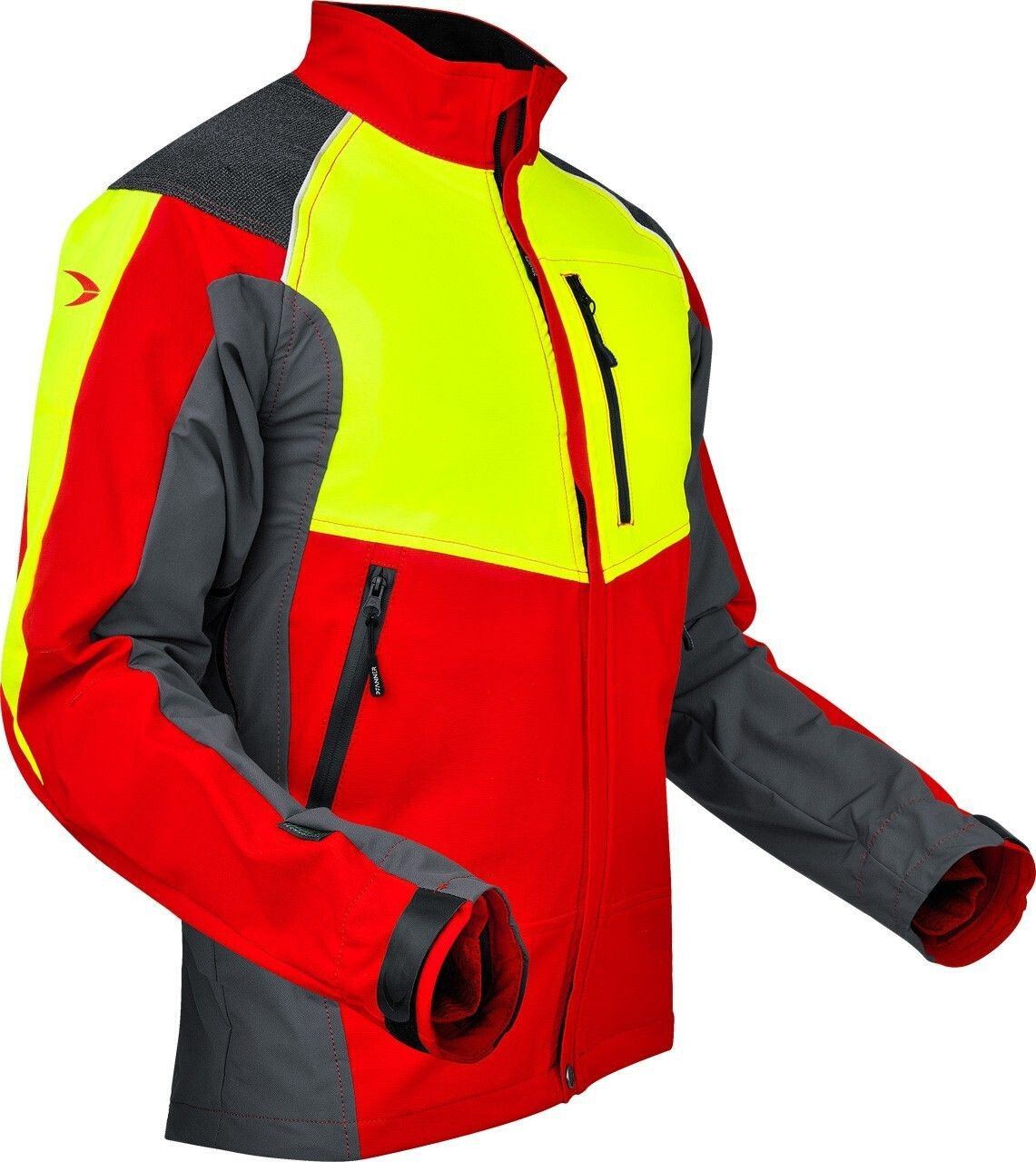 Pfanner Ventilation Jacke rot/gelb/grau