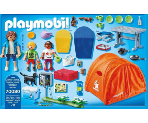 Playmobil 70089 Family Fun Familien-Camping Strandurlaub Campingplatz Spielzeug 