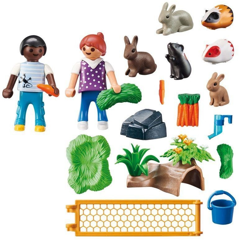 PLAYMOBIL - 70137 - Country La Ferme - Enfants avec petits animaux -  Plastique - 37 pièces - 4 ans - Cdiscount Jeux - Jouets