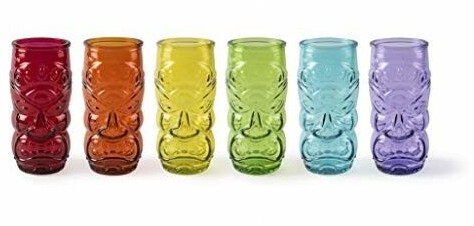 Excelsa Tiki set of 6 glasses, glass