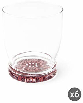 Excelsa Mandala Red Set of 6 glasses, glass