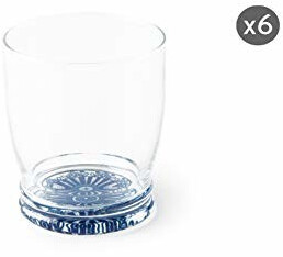 Excelsa Boheme Blue Set of 6 glasses, glass