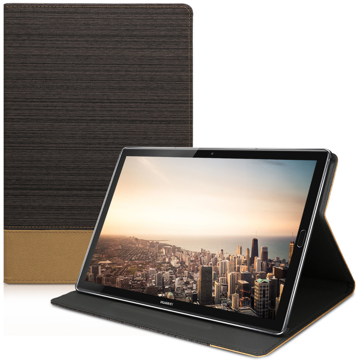 kwmobile Case MediaPad M5 10 black/brown