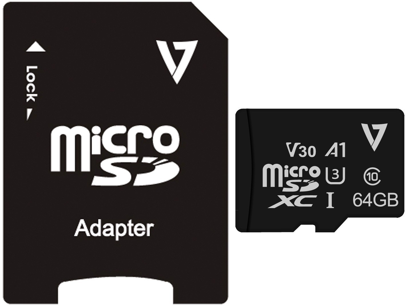 V7 U3 A1 microSDXC 64 Go