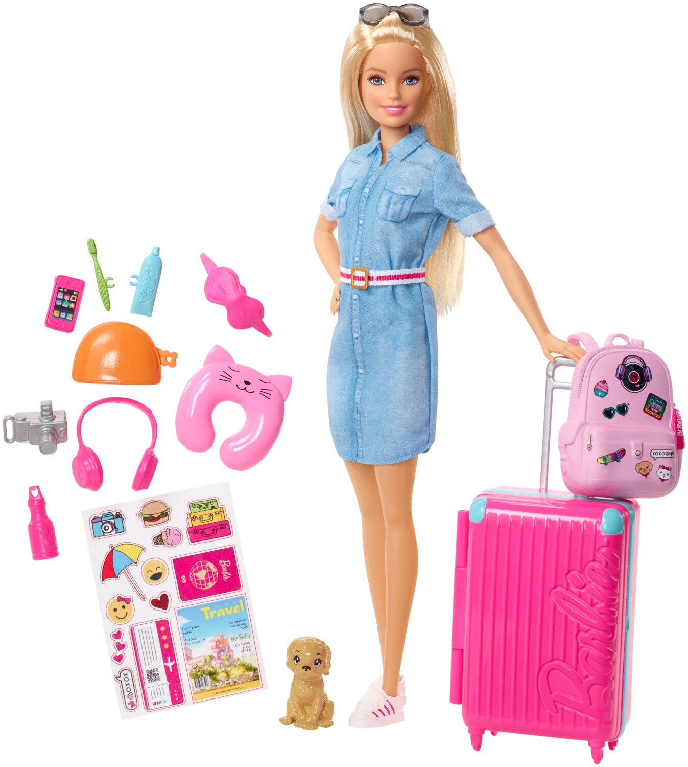 Buy Barbie Travel Doll FWV25 from 14.99 Today Best Deals on