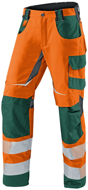 Kübler PSA REFLECTIQ Trousers (2407) orange/moosgreen
