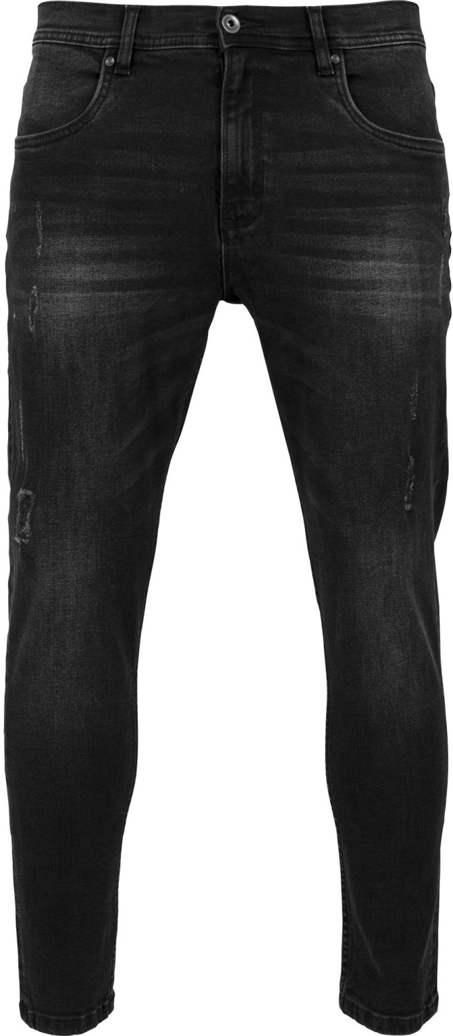 Urban Classics Skinny Ripped Stretch Pants (TB1606) black washed
