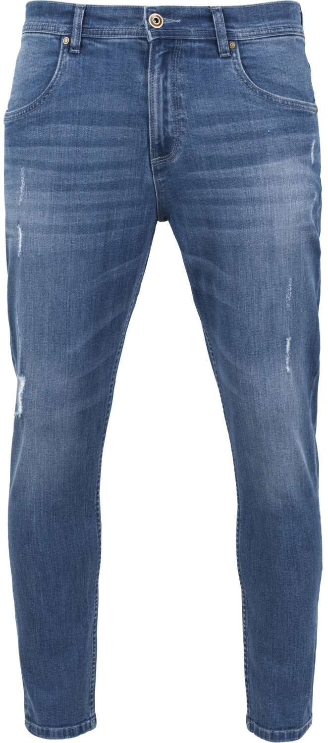 Urban Classics Skinny Ripped Stretch Pants (TB1606) blue washed