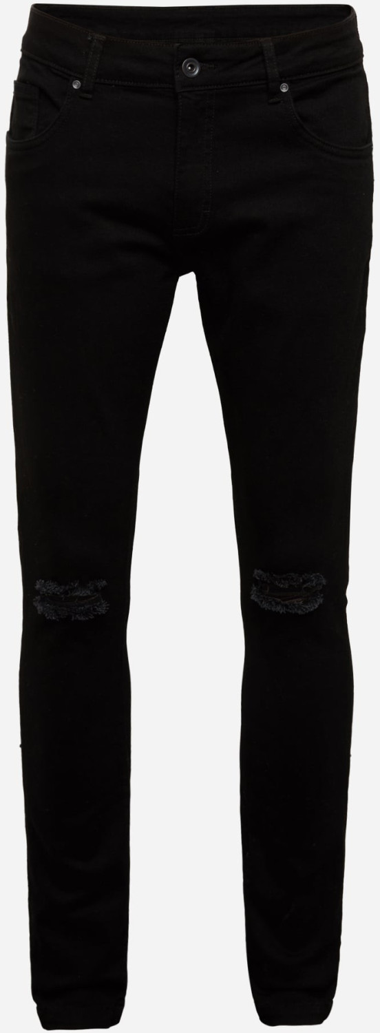 Urban Classics Slim Fit Knee Cut Pants (TB1652) black