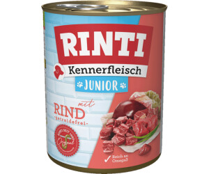 Rinti Kennerfleisch Hund Junior Rind Nassfutter ab 1.68  | Vergleiche 65  Angebote auf idealo.de
