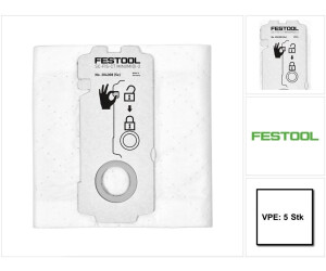 Lot De 12 Sacs Filtrants Pour Aspirateur Festool Série 204308/MIDI - Grande Capacité, 5 Couches
