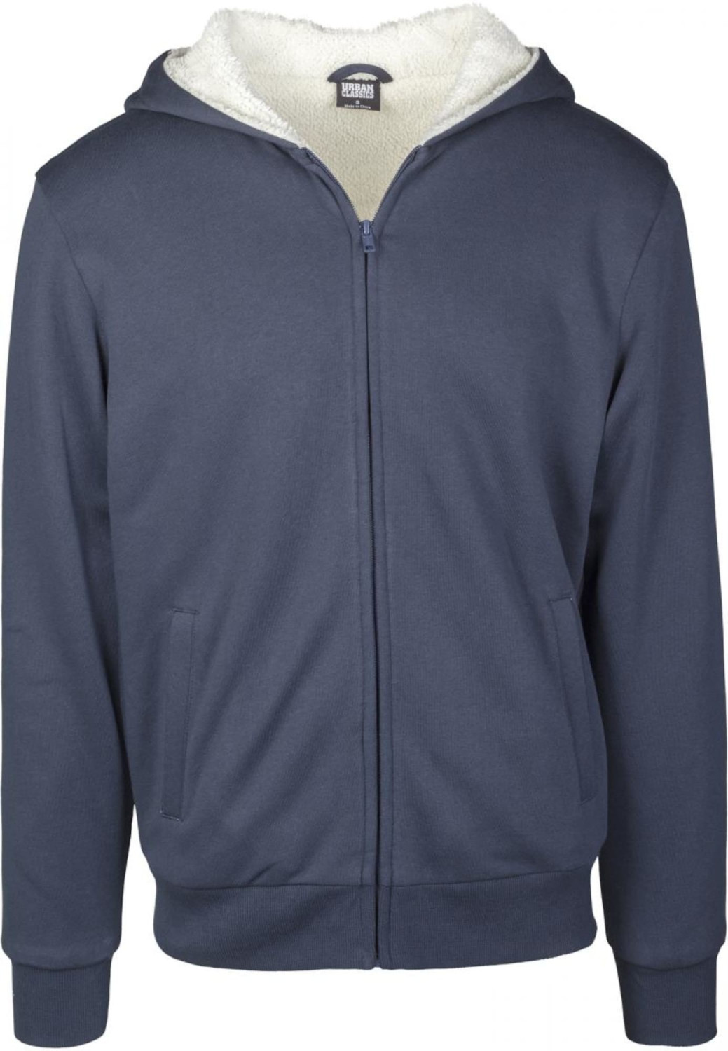 Urban Classics Sherpa Lined Zip Hoody navy/offwhite (TB2389)
