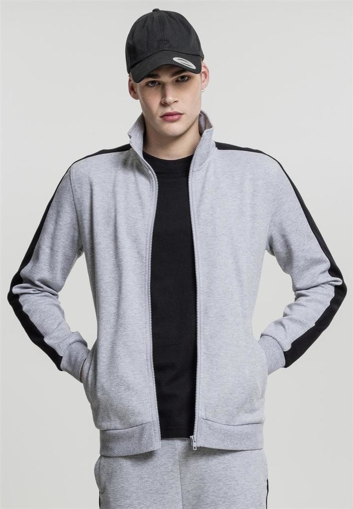 Urban Classics 2-Tone Interlock Track Jacket grey/black (TB1864)