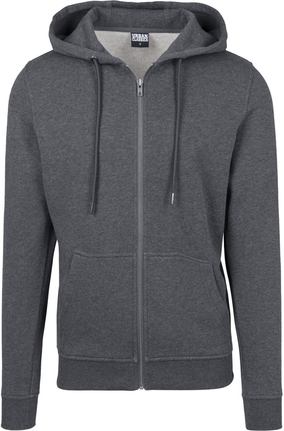 Urban Classics Basic Zip Hoody charcoal (TB1788)