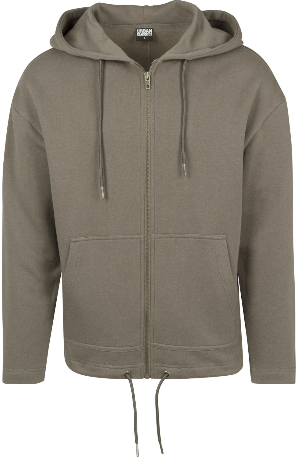 Urban Classics Long Sweat Zip Hoody army green (TB1787)