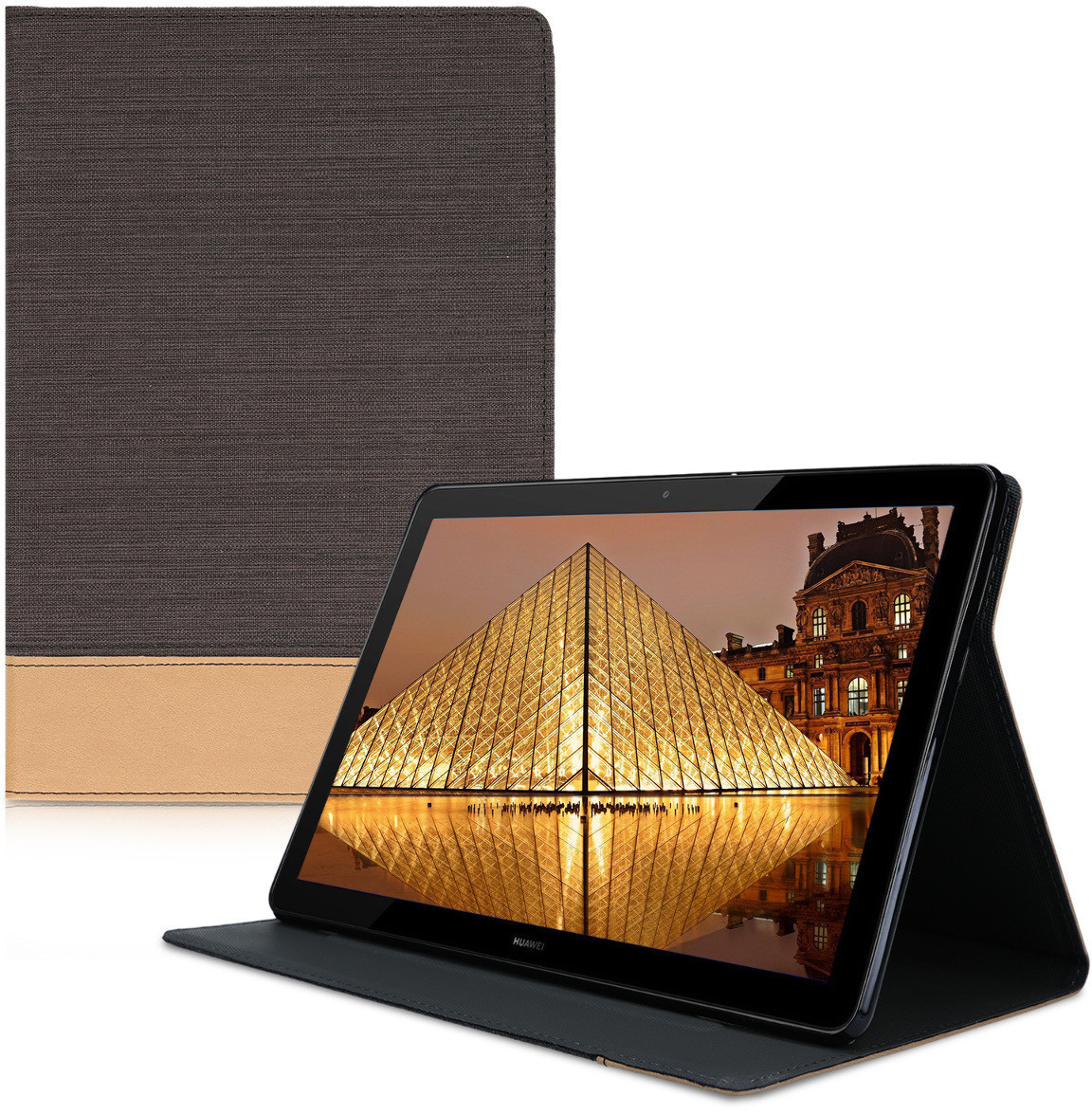 kwmobile Case MediaPad M5 Lite 10 black/brown