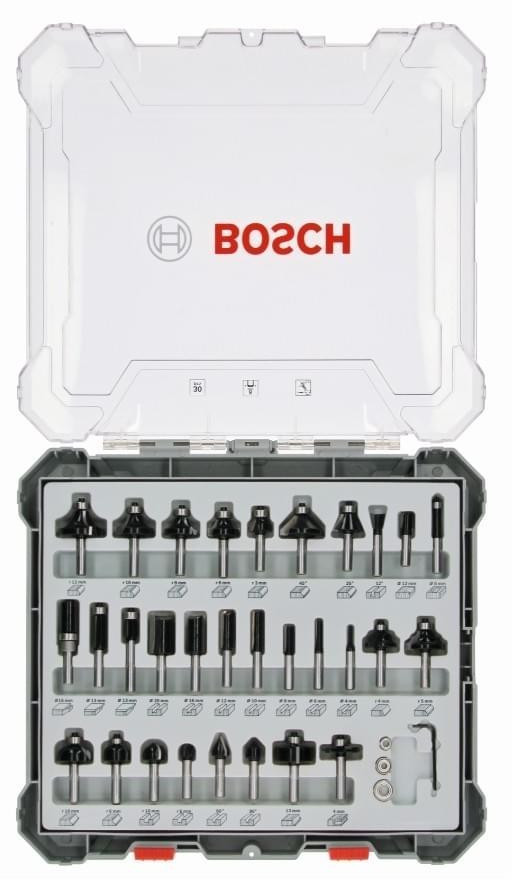 Bosch Freihandfräser-Set 8-mm-Schaft 30-teilig ab 103,90