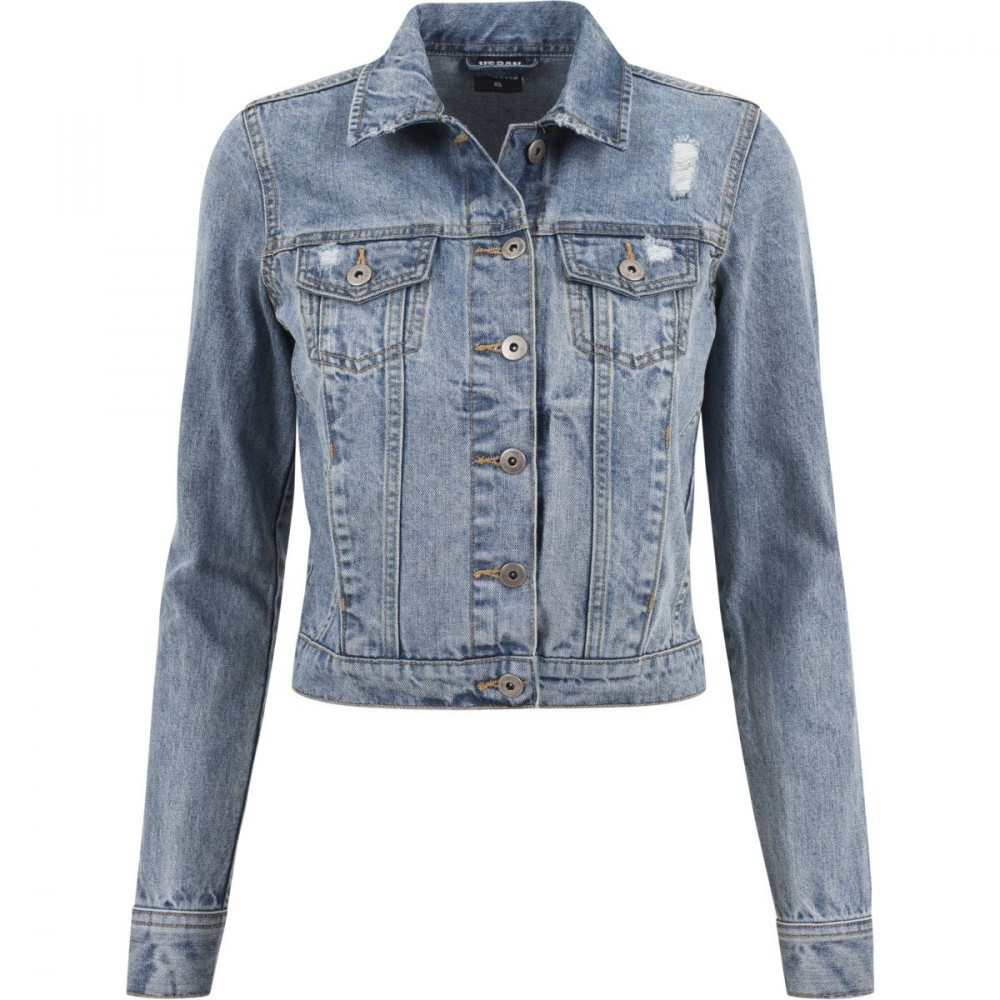 Urban Classics Ladies Denim  Jacket bleached blue (TB1542-831)