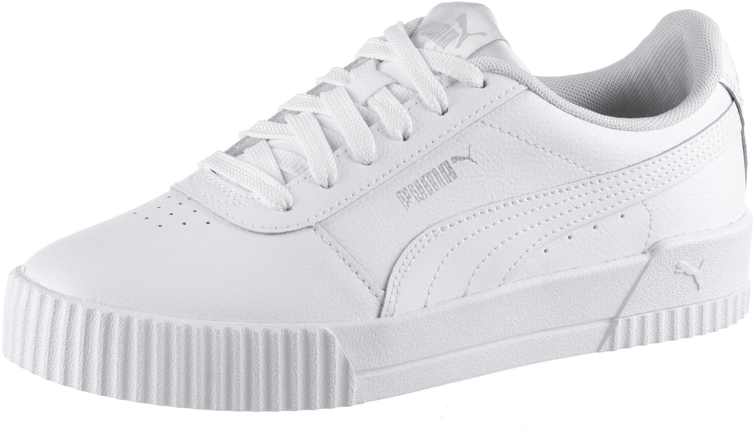 puma carina white patent