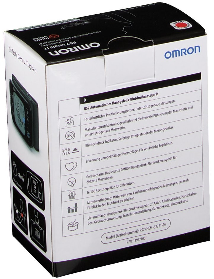Tensiometre Poignet RS7 Intelli IT des laboratoires Omron - Paramarket