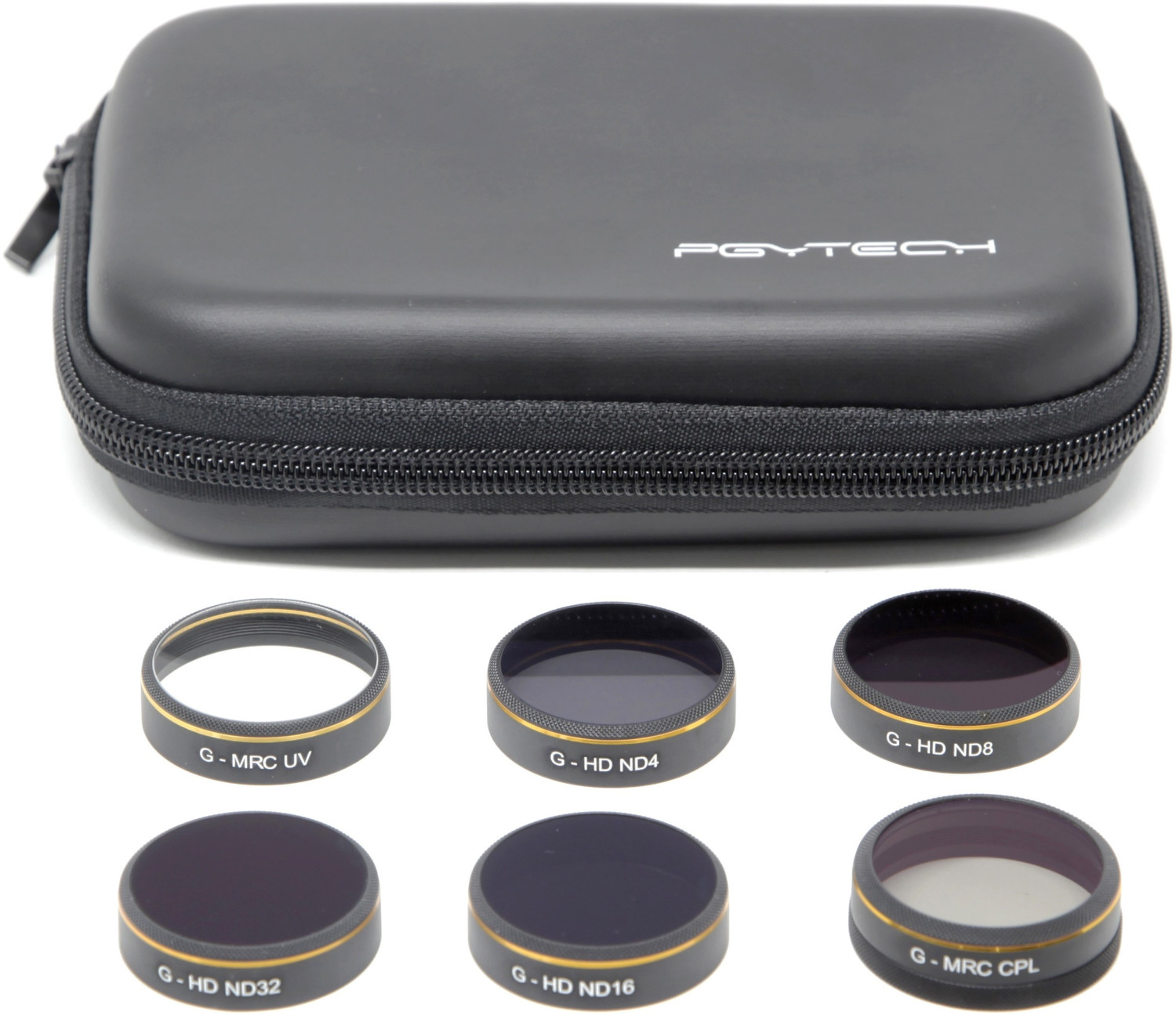 PGYTECH Set 6 filtres UV/CPL/ND4/ND8/ND16/ND32 pour DJI Phantom 4 Pro