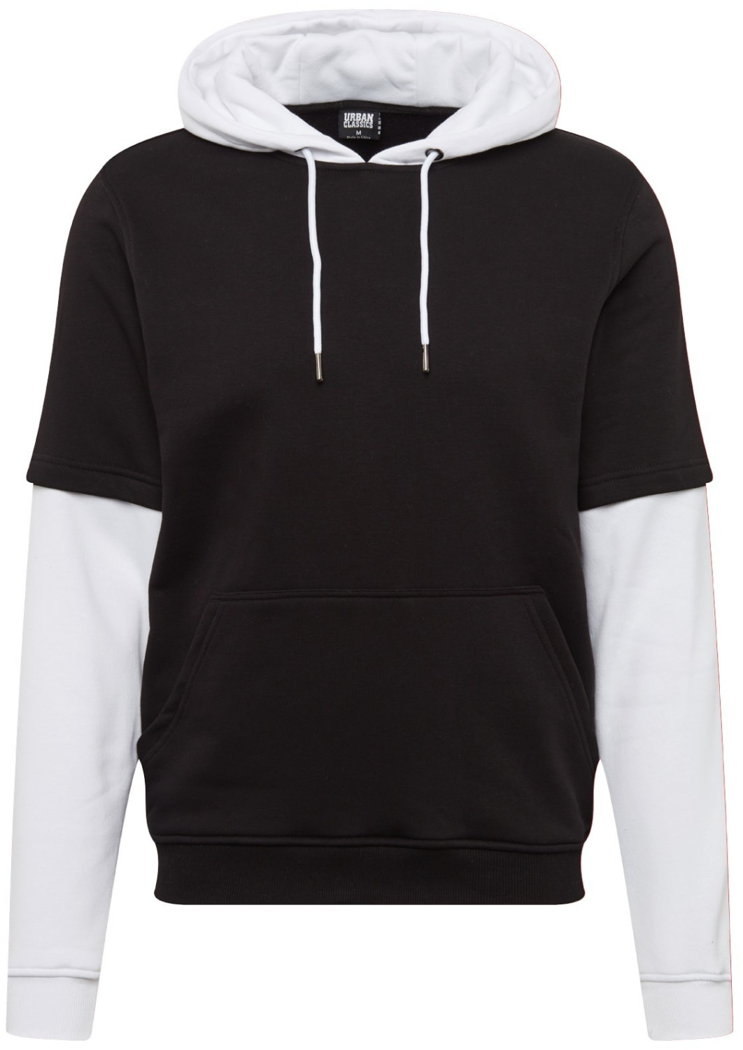 Urban Classics Double Layer Hoody black/white (TB2703)
