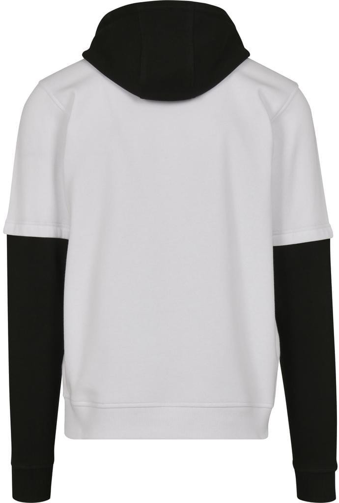 Urban Classics Double Layer Hoody white/black (TB2703)