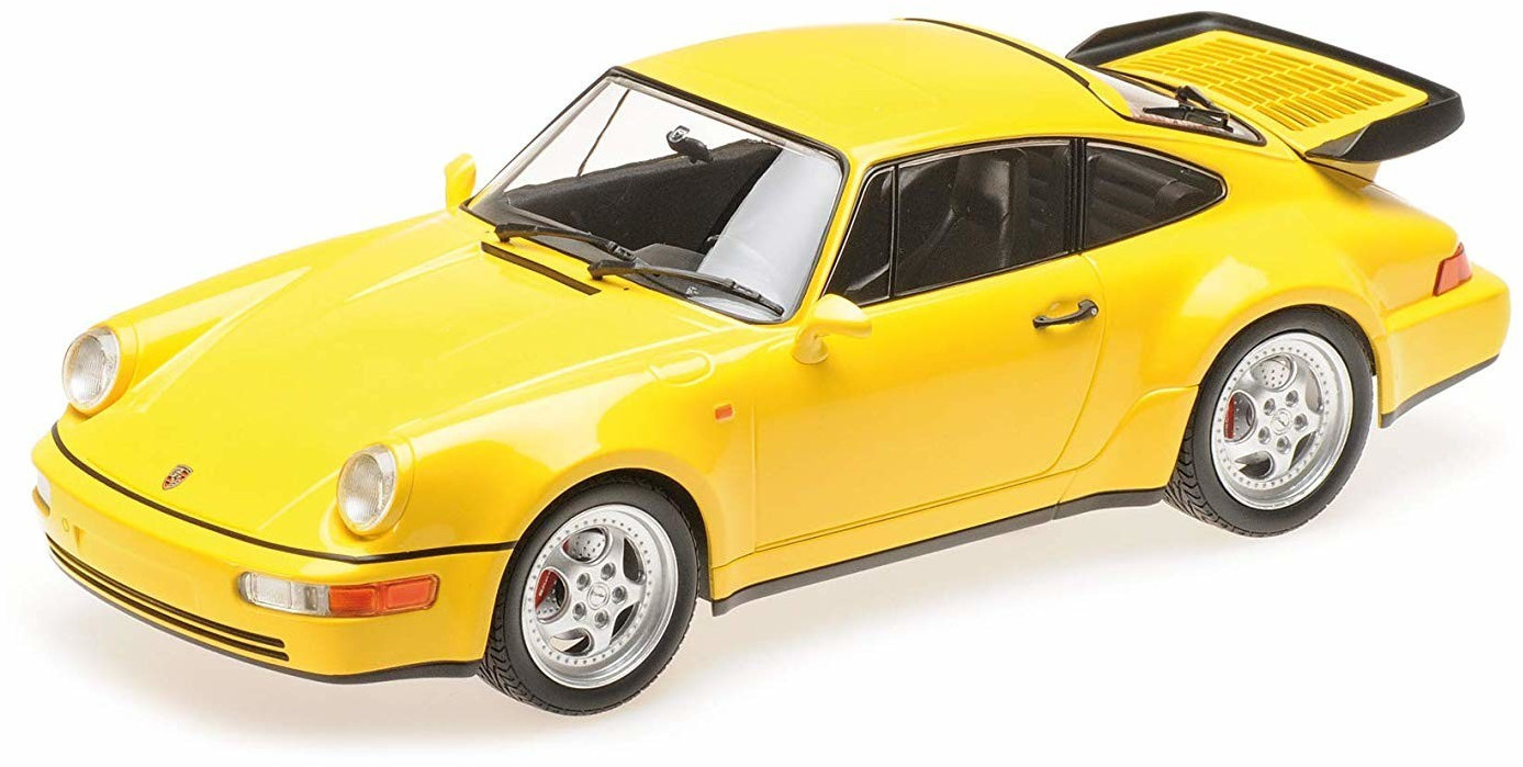 Minichamps Porsche 911 Turbo (964) 1990 jaune 1:18 (155069100)