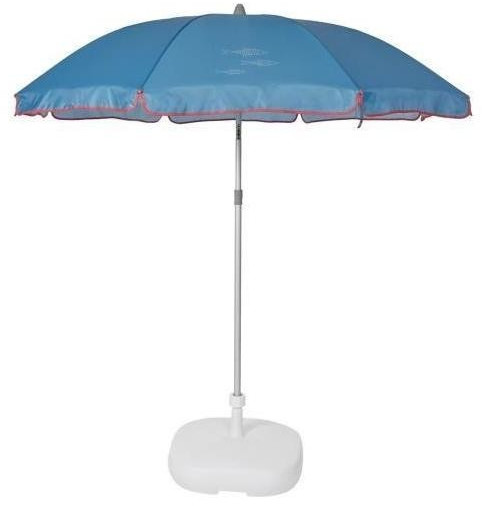 ezpeleta Parasol de plage Ø 180 cm poisson bleu
