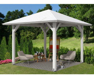 Skan Holz Viereck Pavillon Cannes Grosse 1 Weiss Lasiert Ab 2 710 20 Preisvergleich Bei Idealo De