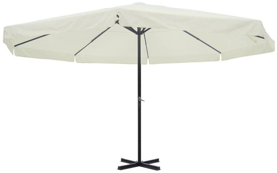 VidaXL Parasol aluminium blanc