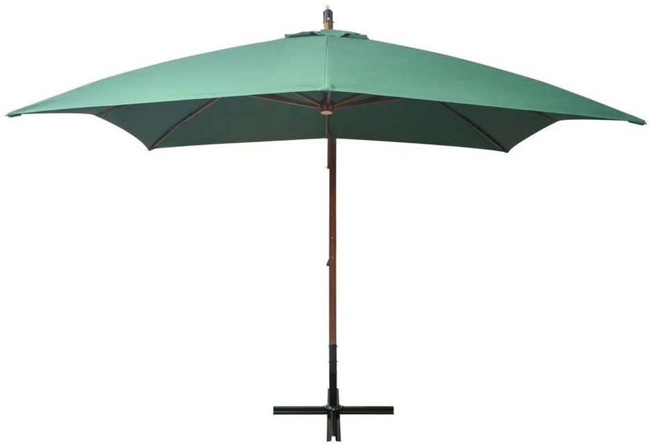 VidaXL Parasol poteau en bois 300 x 300 cm