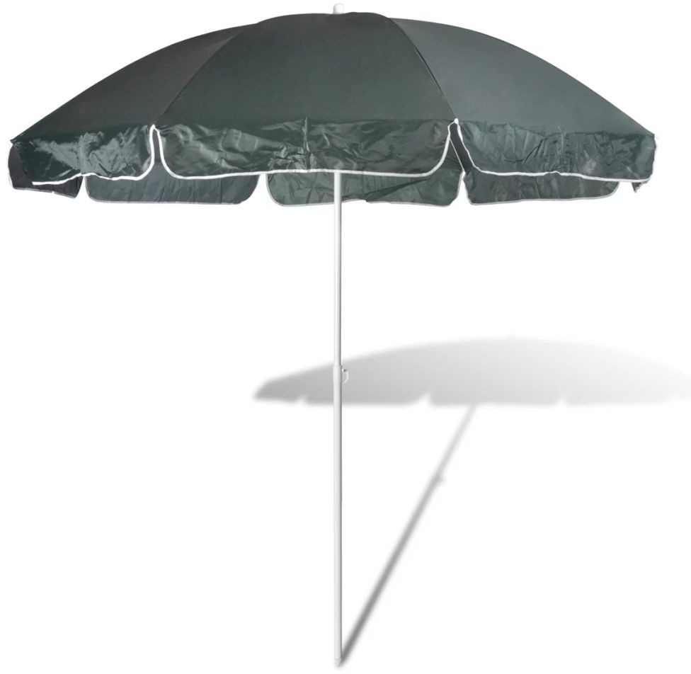 VidaXL Parasol de plage 240 cm vert