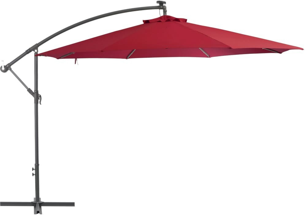 VidaXL Parasol en porte-à-faux 3,5 m bordeaux