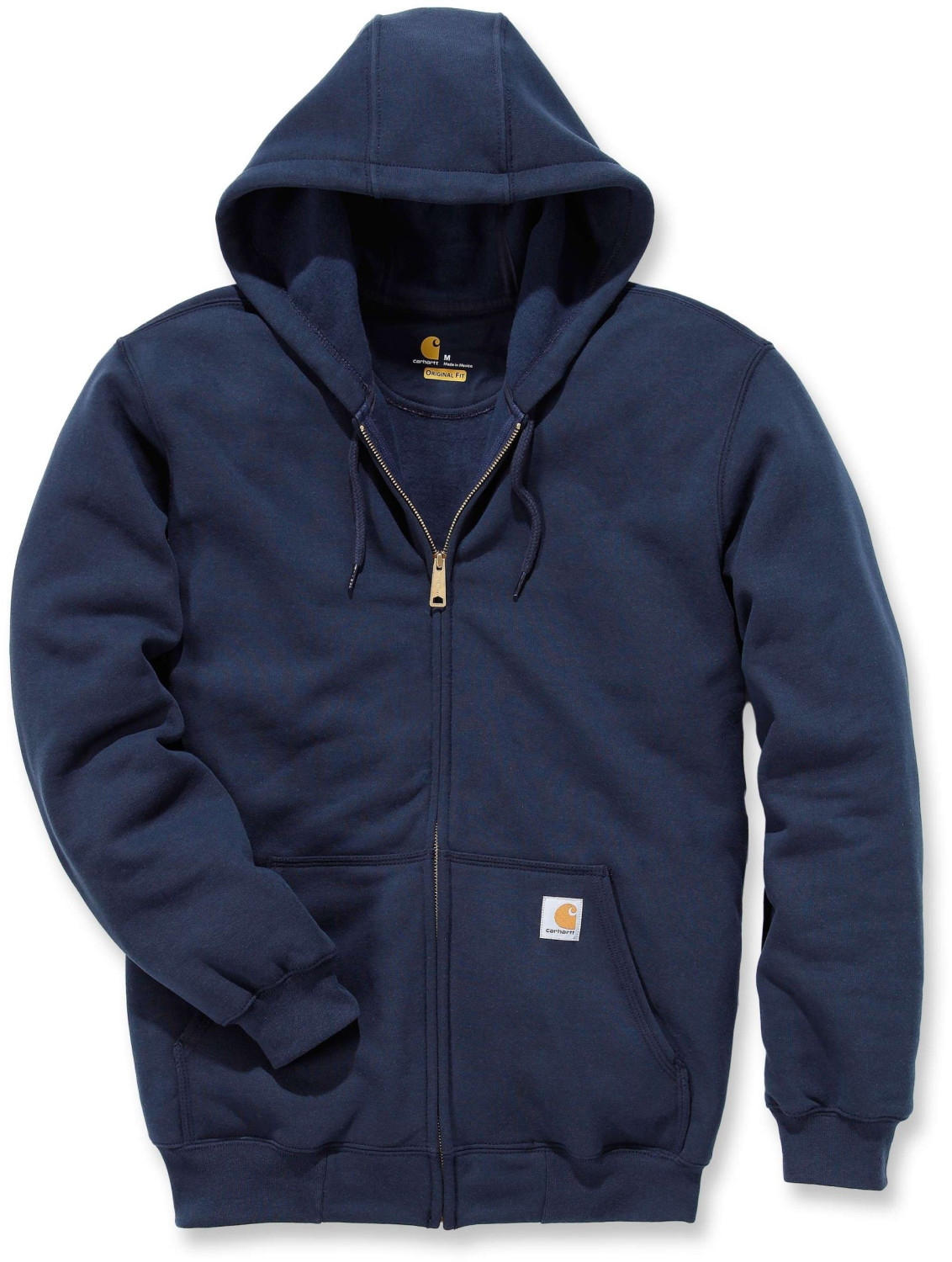 Carhartt men's midweight zip front hooded sweatshirt k122 discount
