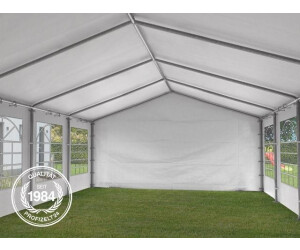 TOOLPORT Partyzelt Pavillon 3x2 m in weiß 180 g/m² PE Plane Wasserdicht UV Schutz Festzelt Gartenzelt 