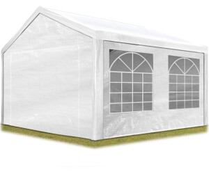 Toile de Haute qualité 240g/m² PE Blanc Construction en Acier galvanisé avec raccordement par vissage TOOLPORT Tente de réception 3x2 m 