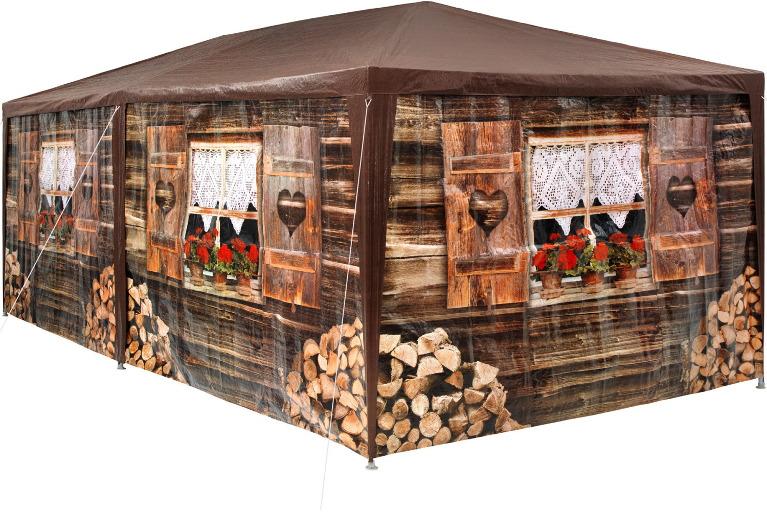 TecTake Tonnelle 6 x 3 m chalet de montagne