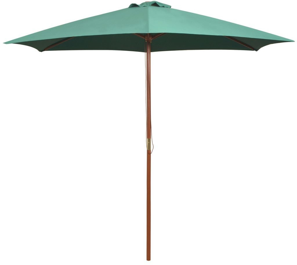 VidaXL Parasol poteau en bois 270 x 270 cm vert