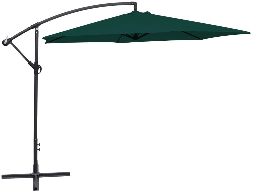 VidaXL Parasol en porte-à-faux 3 m vert